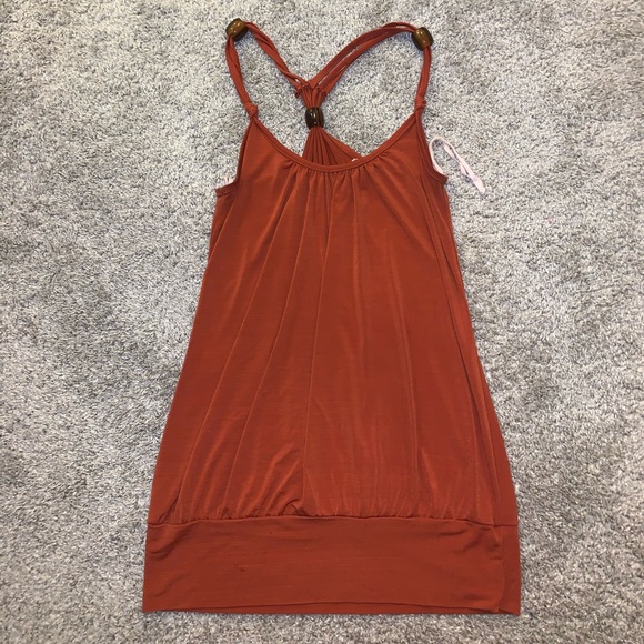 Volce Dark Orange & Brown Balled Blouse size M - Picture 4 of 11